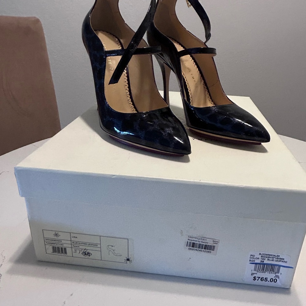 Charlotte Olympia Black Patent Leather Heels